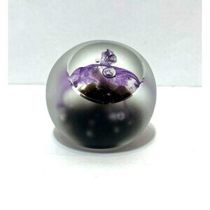 Vintage Caithness Scotland Sea Orchid Paperweight 123/1000 1976 Colin Terris